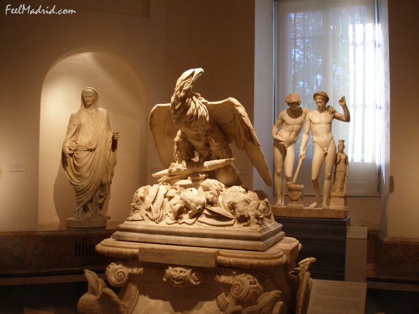 Roman sculptures at the Prado Museum