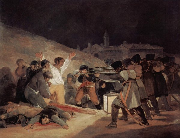 The Executions of Príncipe Pío Hill by Goya
