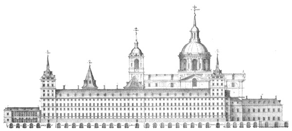 Drawing of El Escorial