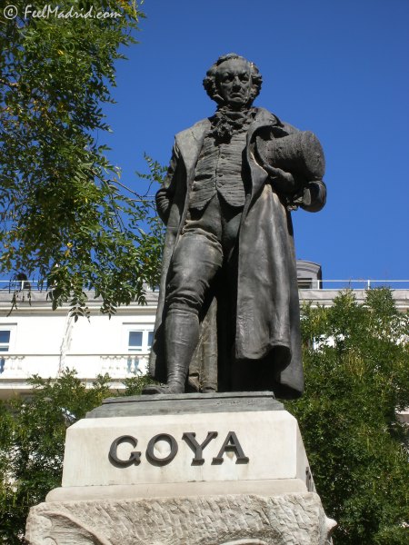 Goya Statue at the Prado Museum